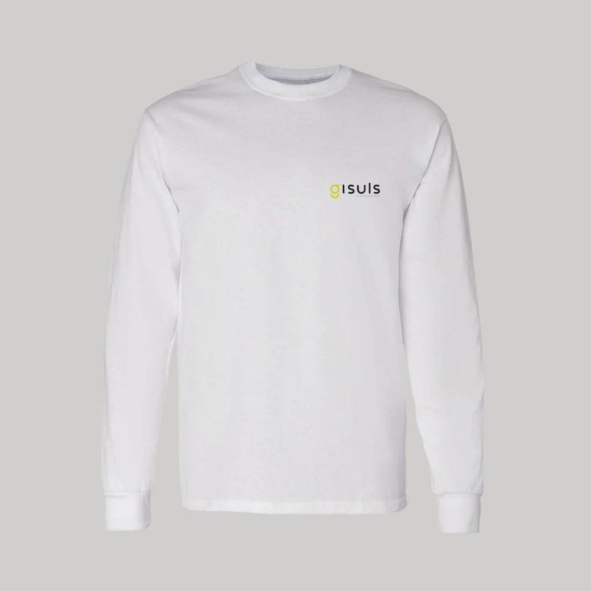 Playera Manga Larga Algodón Blanco Escudo