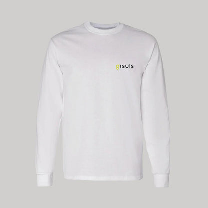 Playera Manga Larga Algodón Blanco Escudo