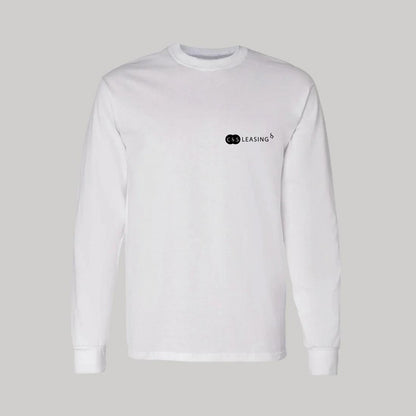 Playera Manga Larga Algodón Blanco Escudo