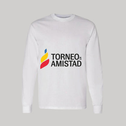 Playera Manga Larga Algodón Blanco Logo