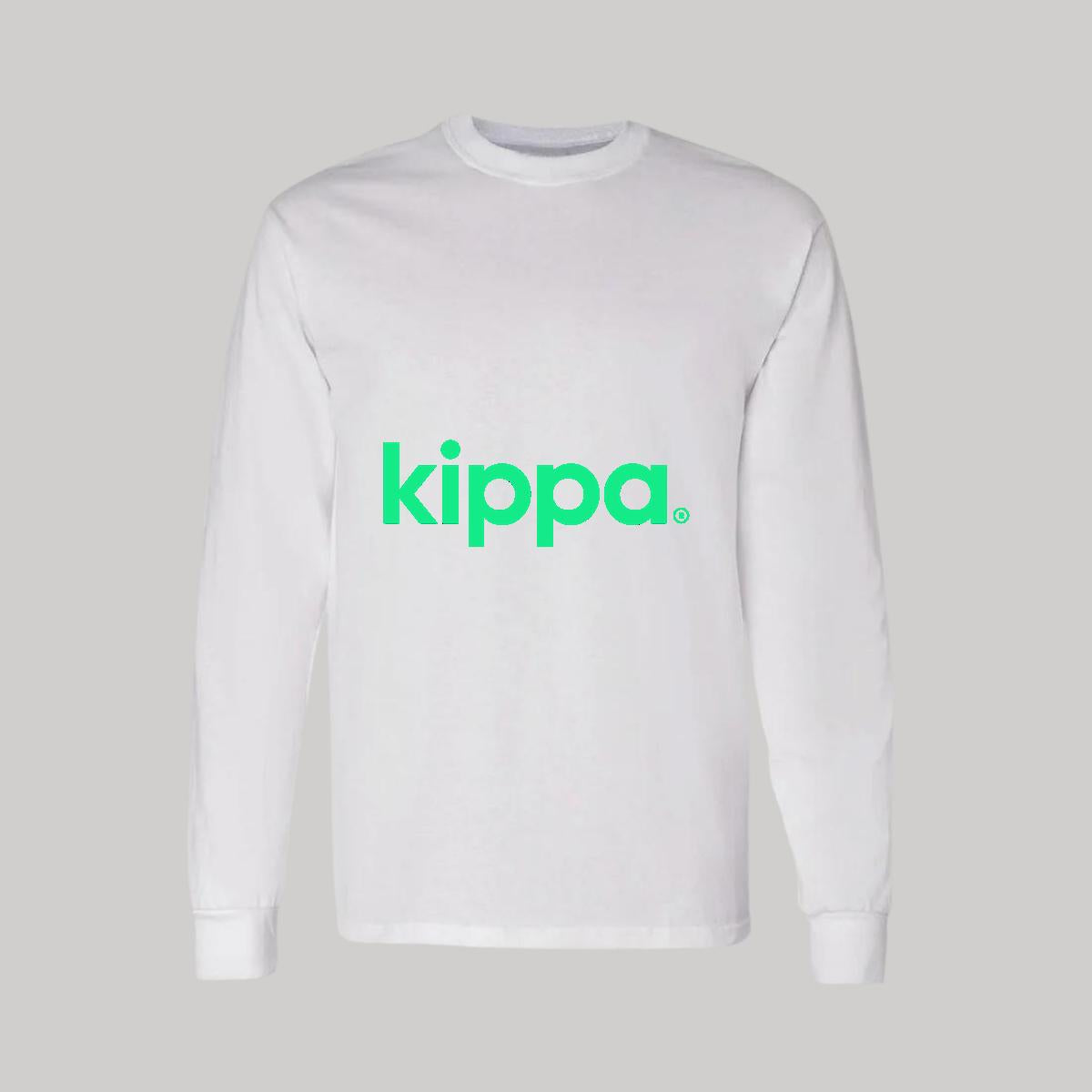Playera Manga Larga Algodón Blanco Logo