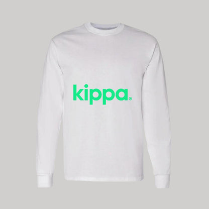 Playera Manga Larga Algodón Blanco Logo