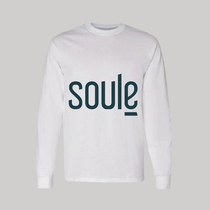 Playera Manga Larga Algodón Blanco Logo