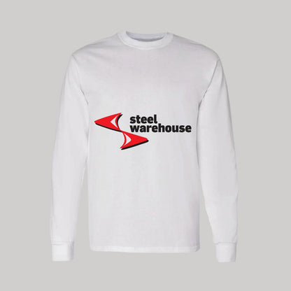 Playera Manga Larga Algodón Blanco Logo