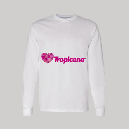 Playera Manga Larga Algodón Blanco Logo
