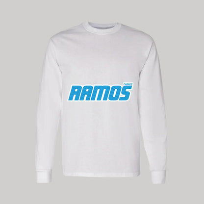 Playera Manga Larga Algodón Blanco Logo