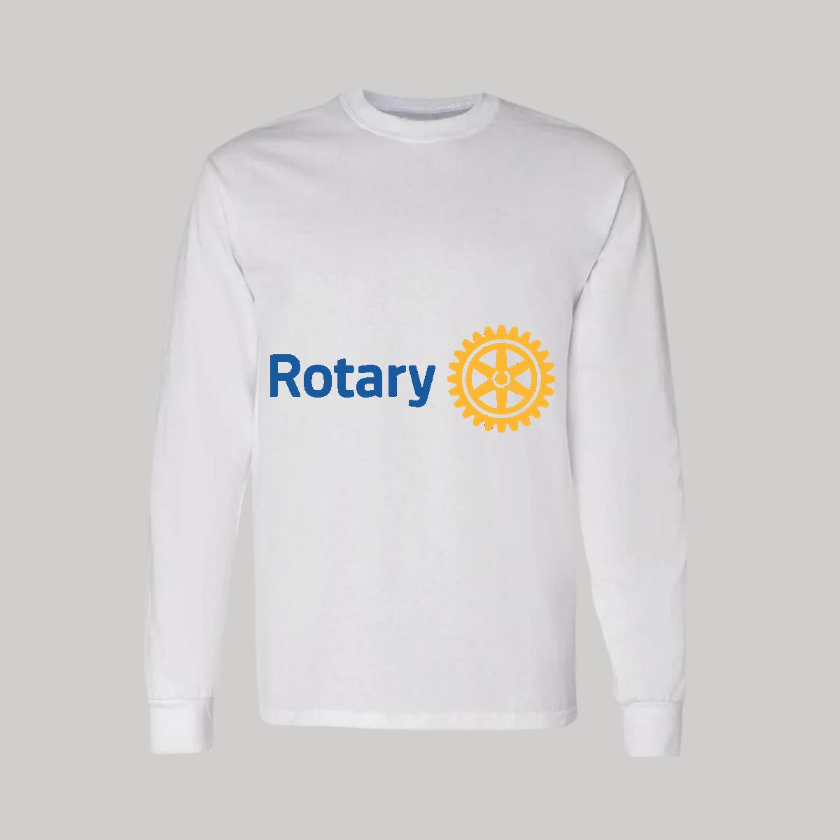 Playera Manga Larga Algodón Blanco Logo
