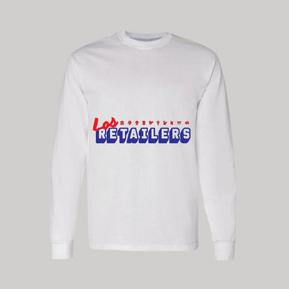 Playera Manga Larga Algodón Blanco Logo