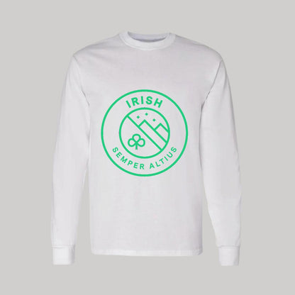 Playera Manga Larga Algodón Blanco Logo