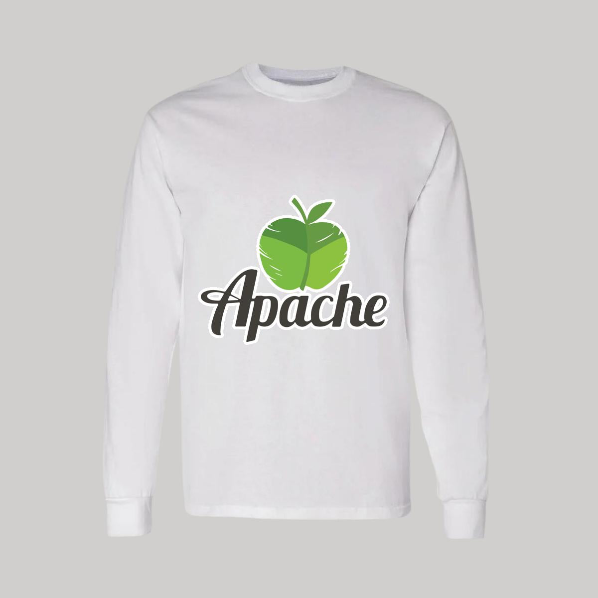 Playera Manga Larga Algodón Blanco Logo