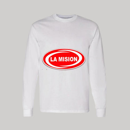 Playera Manga Larga Algodón Blanco Logo