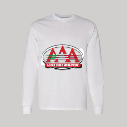 Playera Manga Larga Algodón Blanco Logo