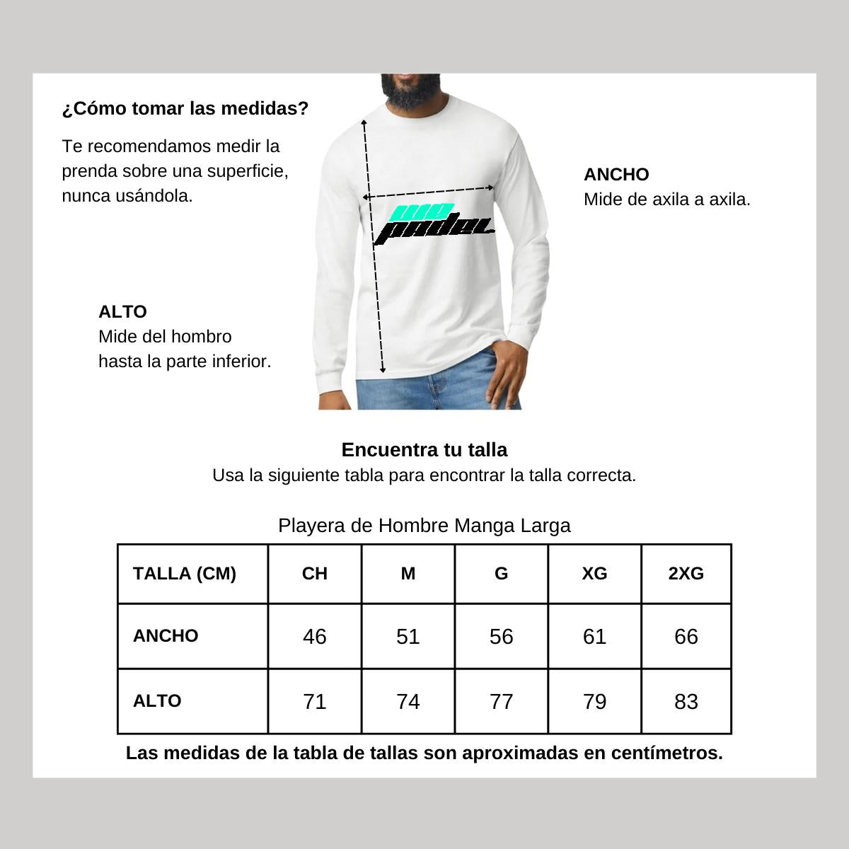 Playera Manga Larga Algodón Blanco Logo