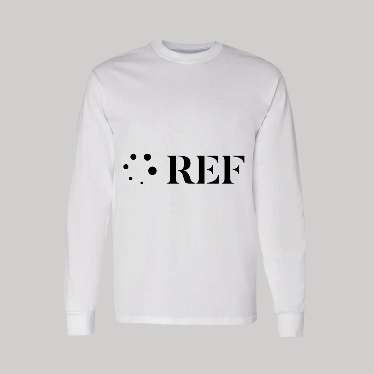Playera Manga Larga Algodón Blanco Logo