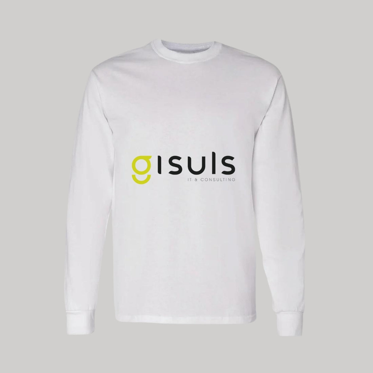 Playera Manga Larga Algodón Blanco Logo