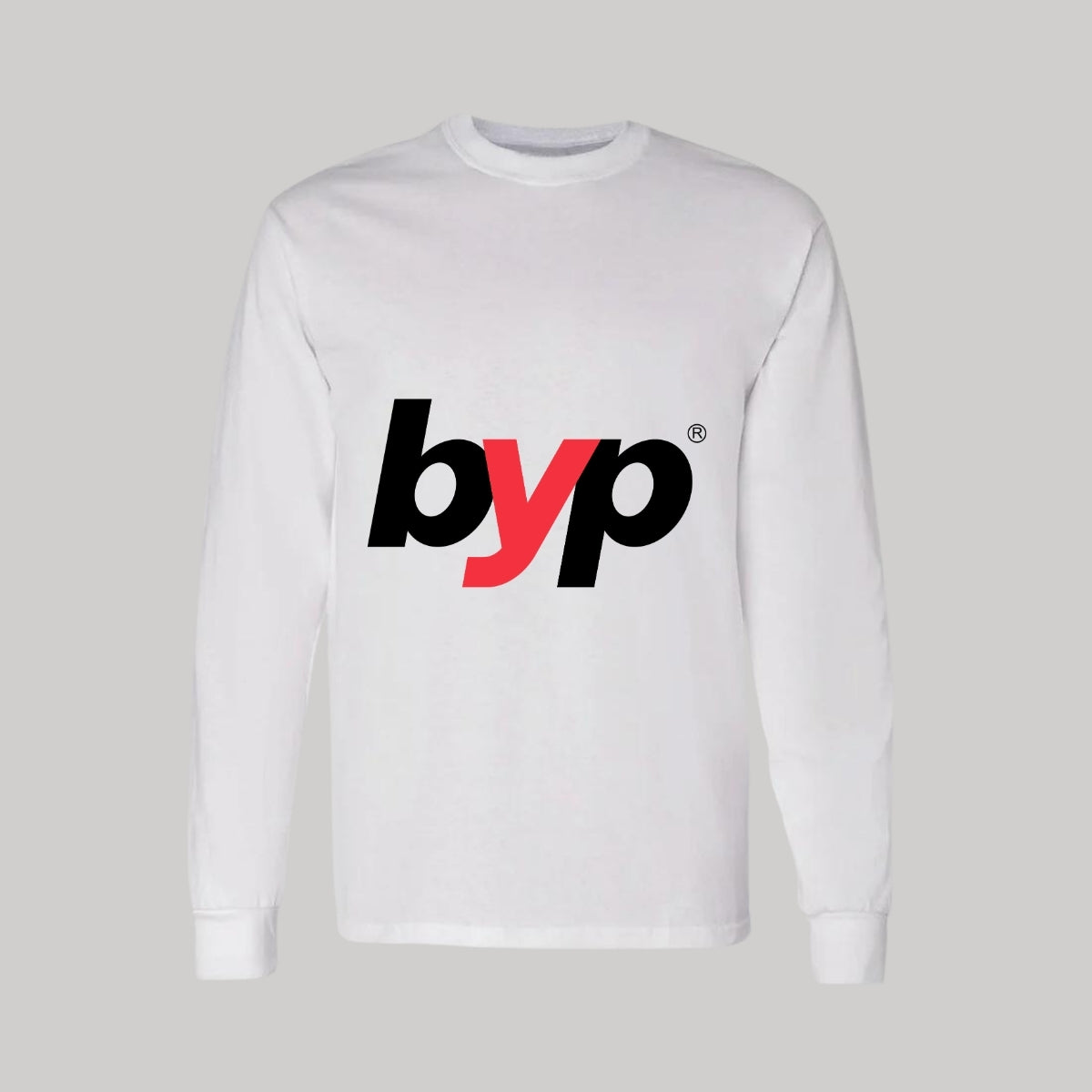 Playera Manga Larga Algodón Blanco Logo