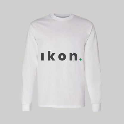Playera Manga Larga Algodón Blanco Logo
