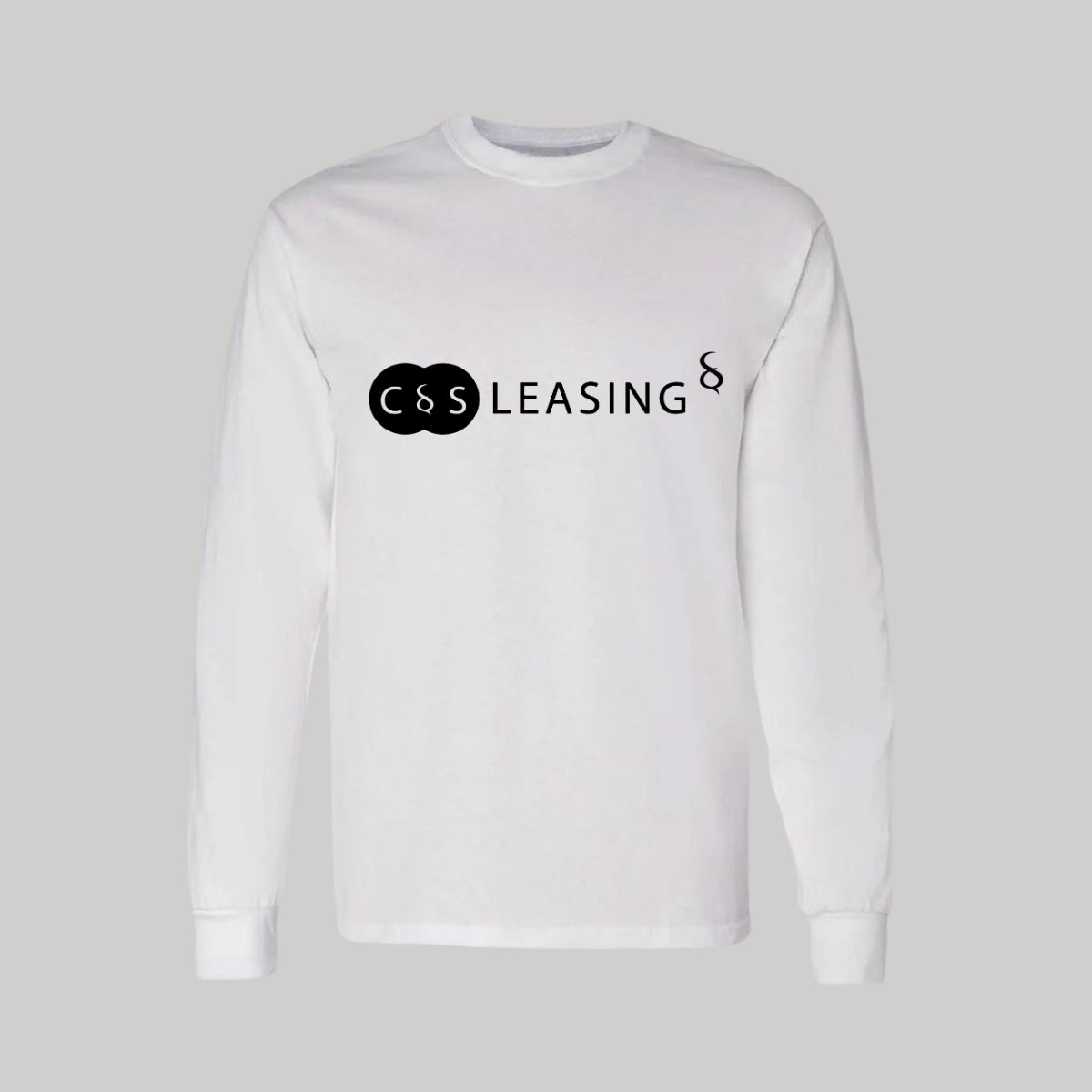 Playera Manga Larga Algodón Blanco Logo