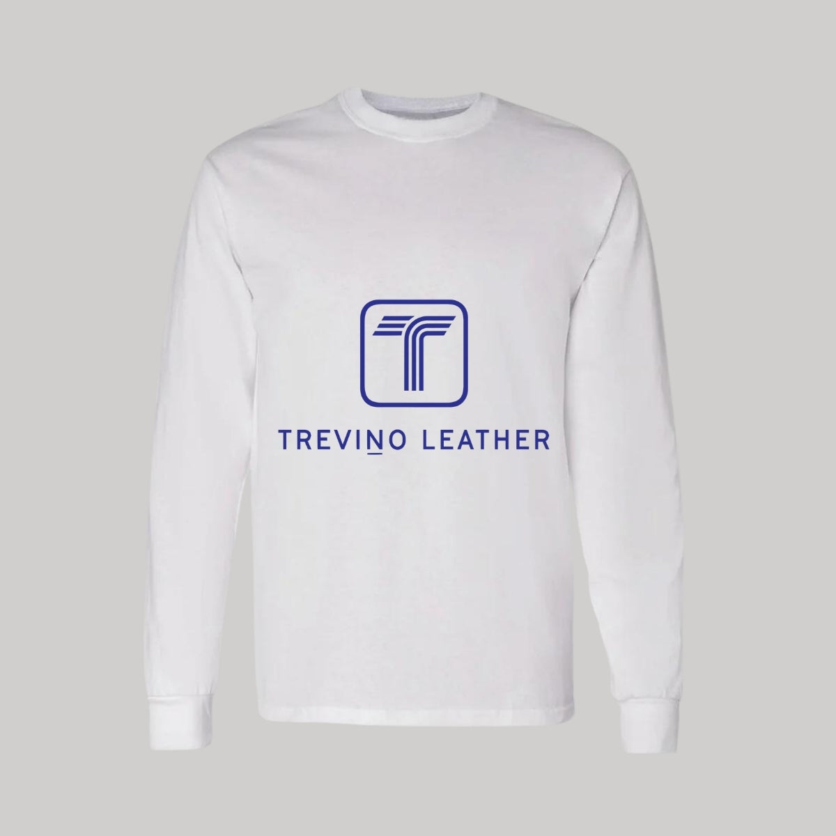 Playera Manga Larga Algodón Blanco Logo