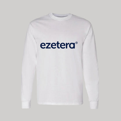 Playera Manga Larga Algodón Blanco Logo