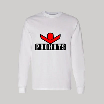 Playera Manga Larga Algodón Blanco Logo
