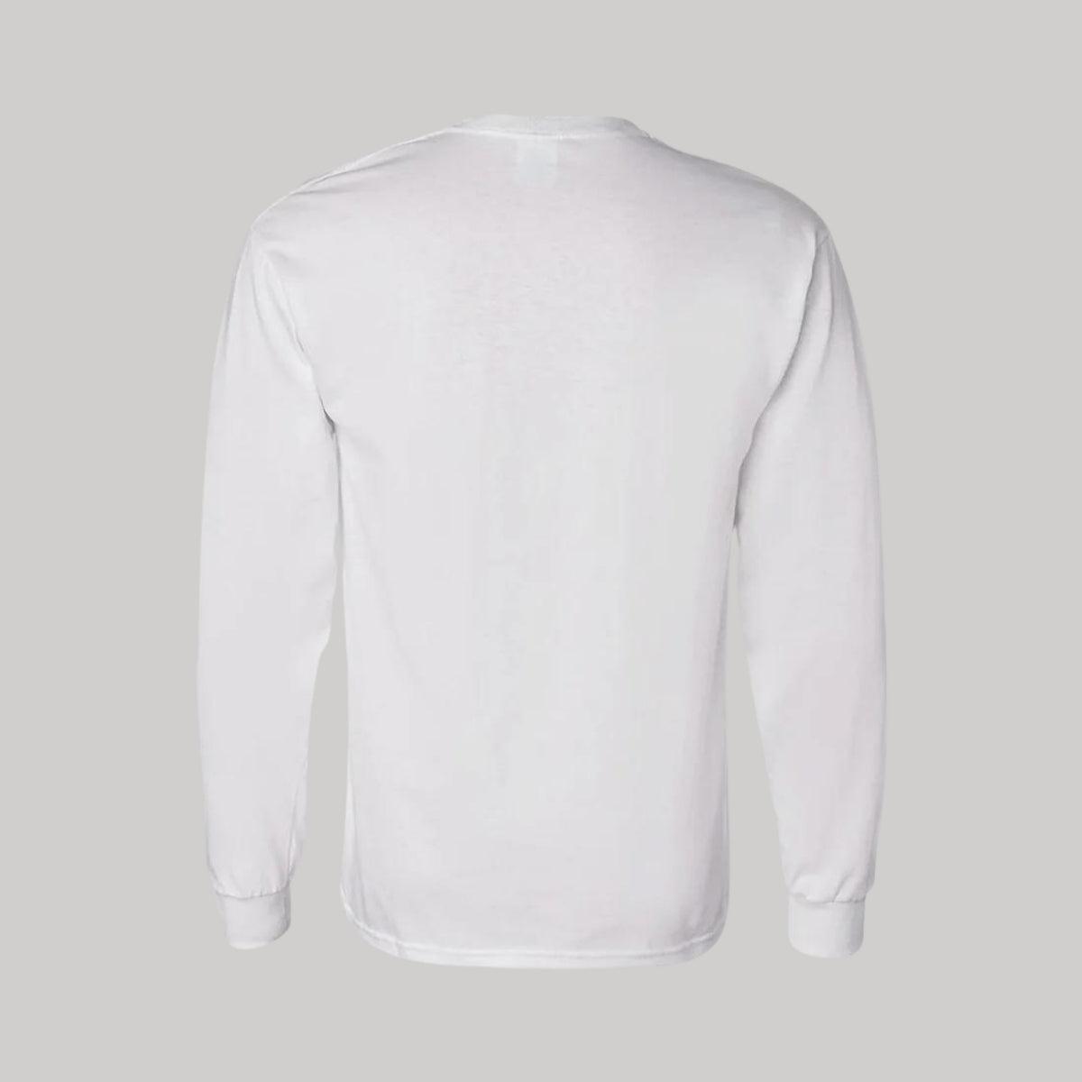Playera Manga Larga Algodón Blanco Logo