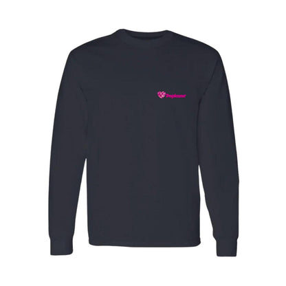 Playera Manga Larga Algodón Negro Escudo