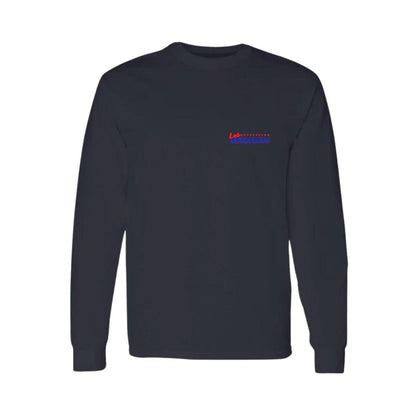 Playera Manga Larga Algodón Negro Escudo