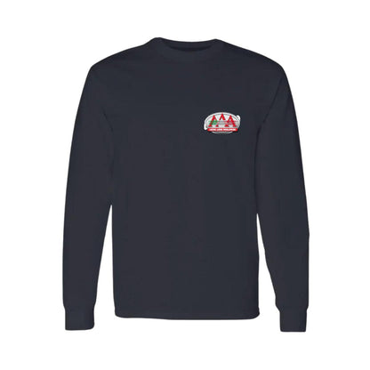 Playera Manga Larga Algodón Negro Escudo