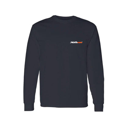 Playera Manga Larga Algodón Negro Escudo