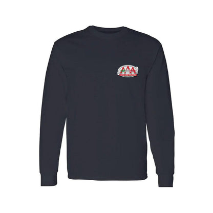 Playera Manga Larga Algodón Negro Escudo