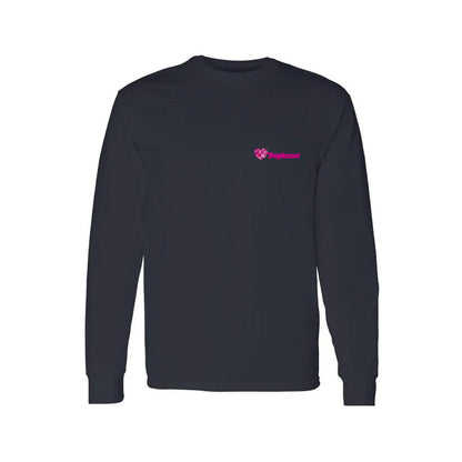 Playera Manga Larga Algodón Negro Escudo