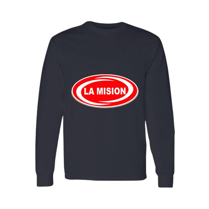 Playera Manga Larga Algodón Negro Logo