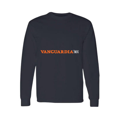 Playera Manga Larga Algodón Negro Logo