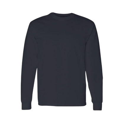 Playera Manga Larga Algodón Negro Logo