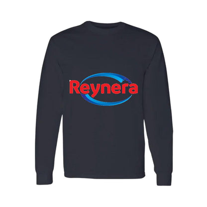 Playera Manga Larga Algodón Negro Logo