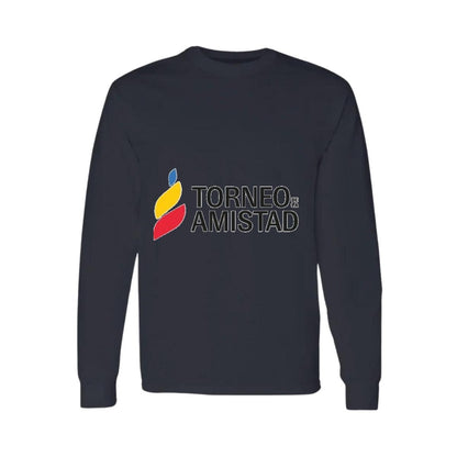Playera Manga Larga Algodón Negro Logo