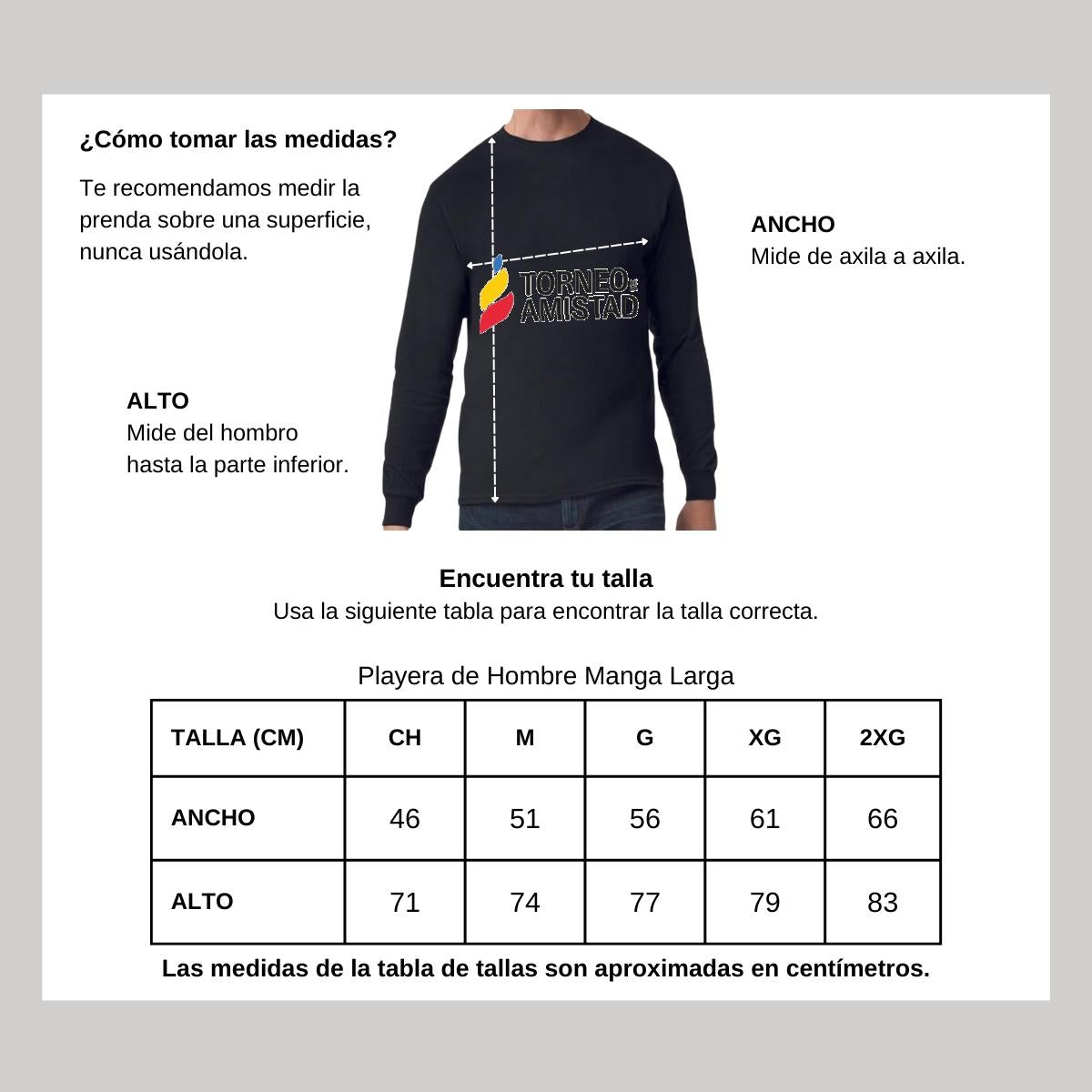 Playera Manga Larga Algodón Negro Logo