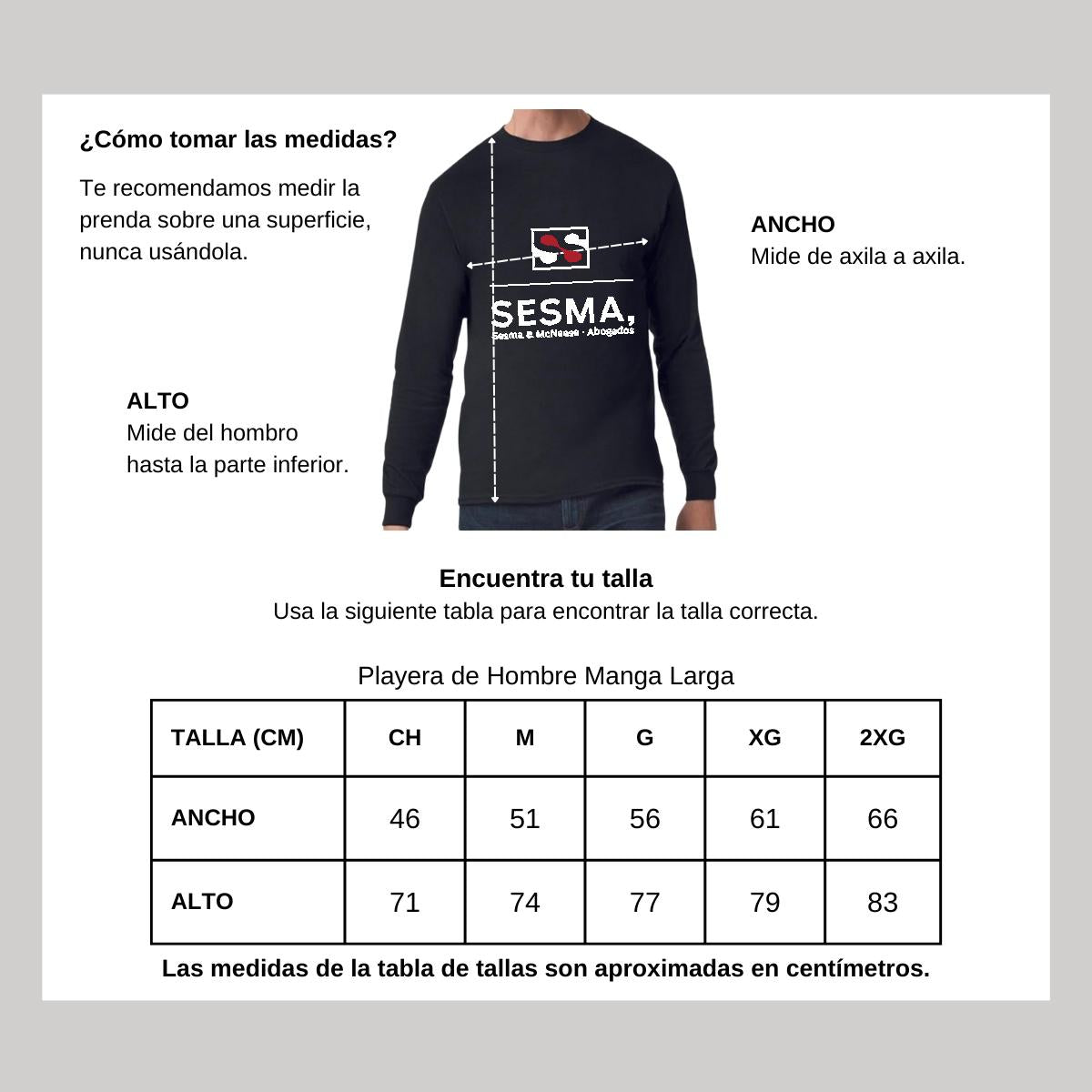 Playera Manga Larga Algodón Negro Logo