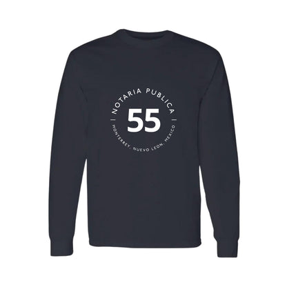 Playera Manga Larga Algodón Negro Logo