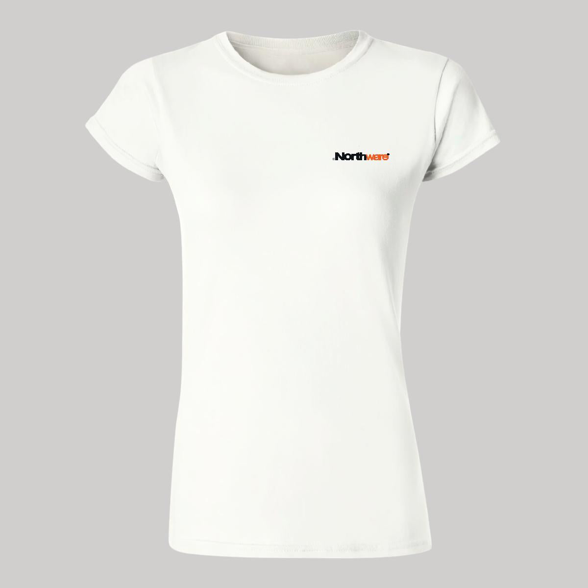 Playera Manga Corta Mujer Blanco Personalizable Escudo
