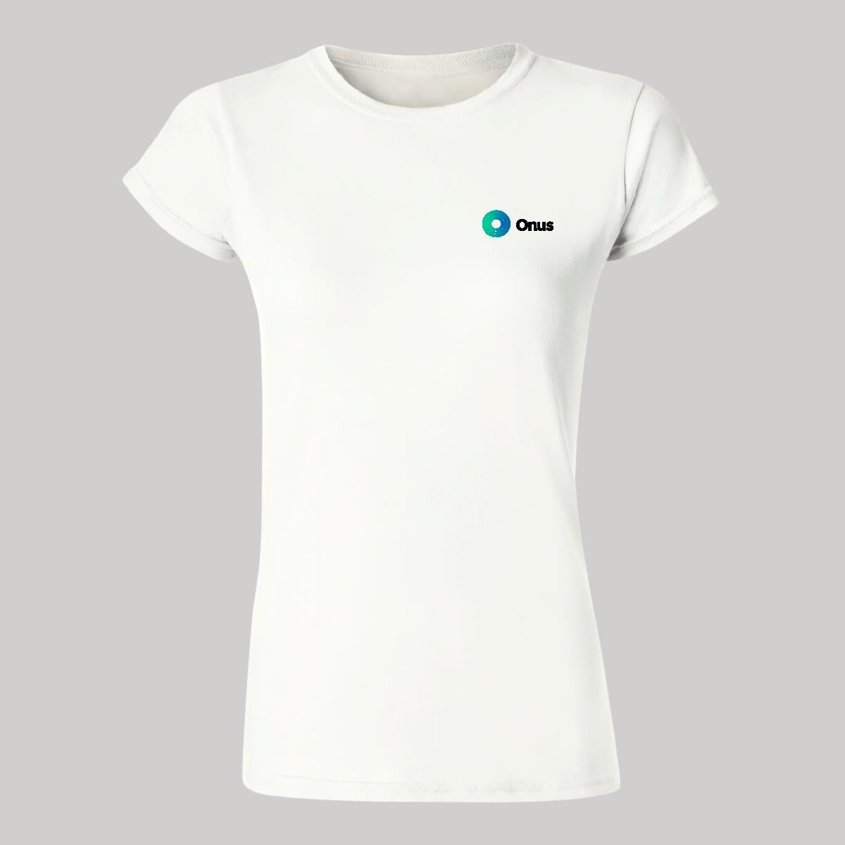 Playera Manga Corta Mujer Blanco Personalizable Escudo