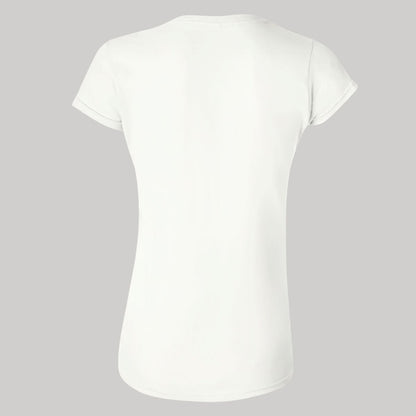 Playera Manga Corta Mujer Blanco Personalizable Logo