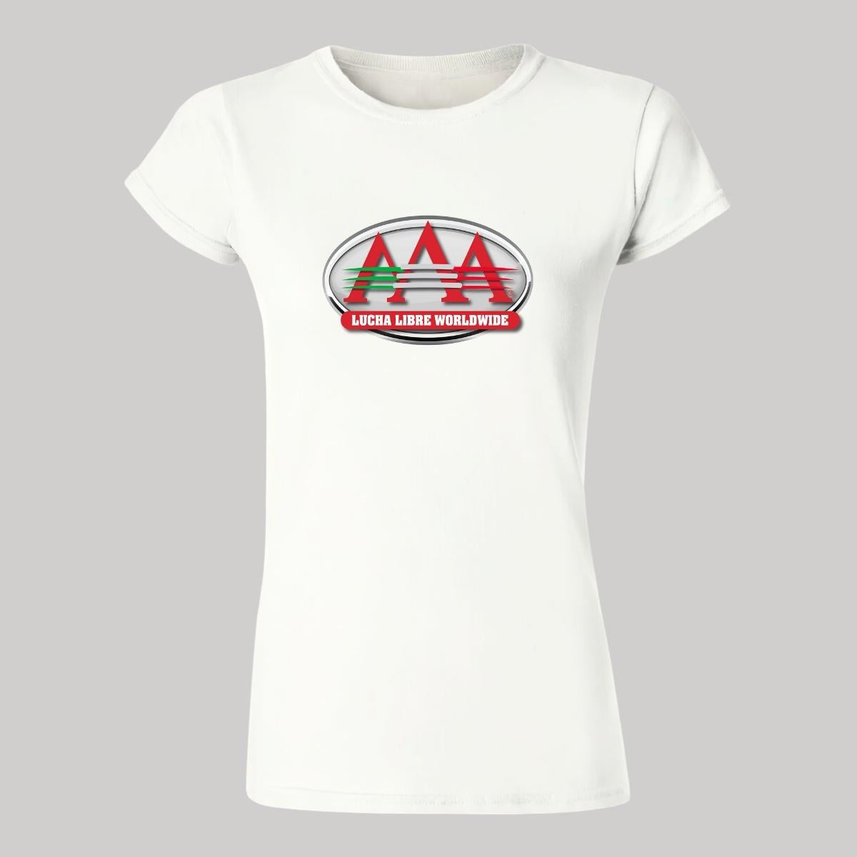 Playera Manga Corta Mujer Blanco Personalizable Logo