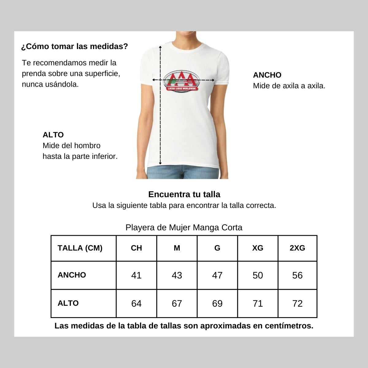 Playera Manga Corta Mujer Blanco Personalizable Logo