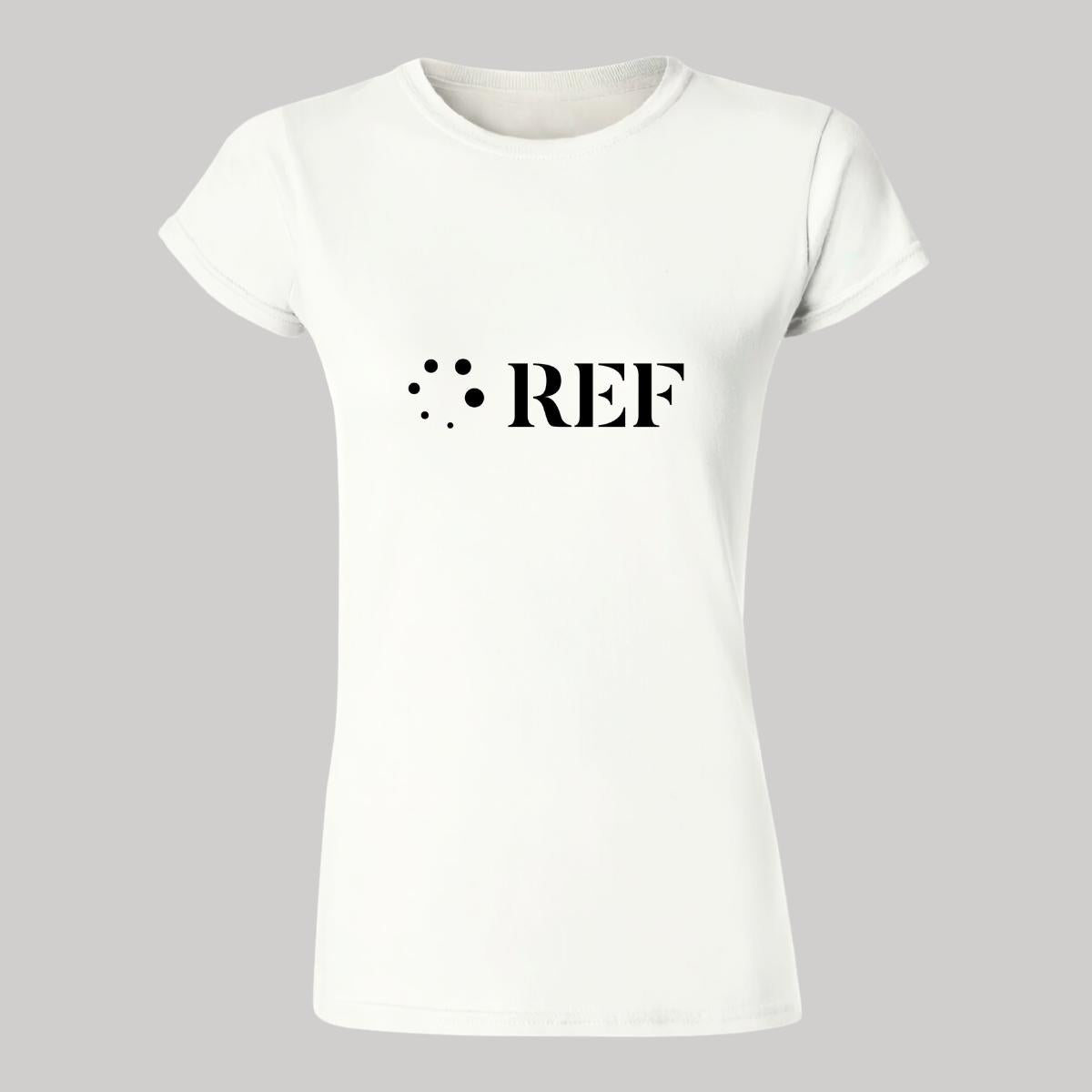 Playera Manga Corta Mujer Blanco Personalizable Logo