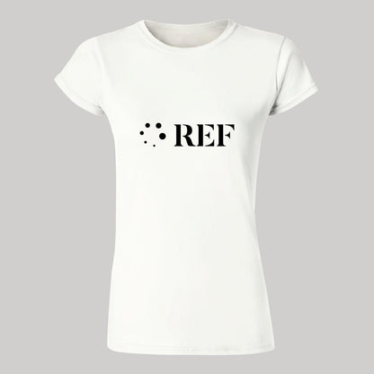 Playera Manga Corta Mujer Blanco Personalizable Logo