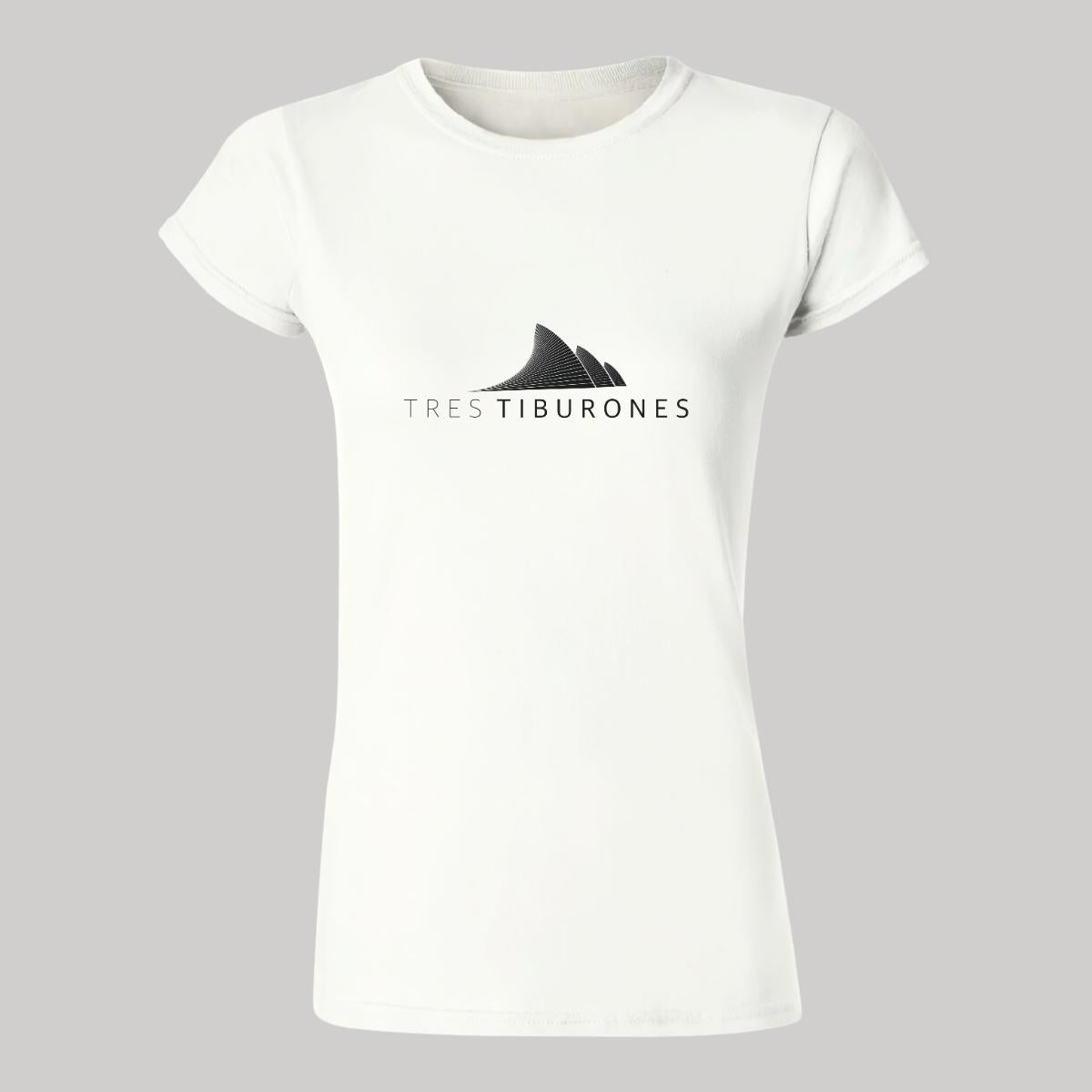 Playera Manga Corta Mujer Blanco Personalizable Logo
