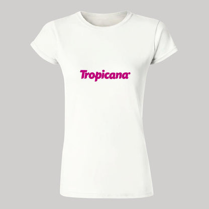 Playera Manga Corta Mujer Blanco Personalizable Logo
