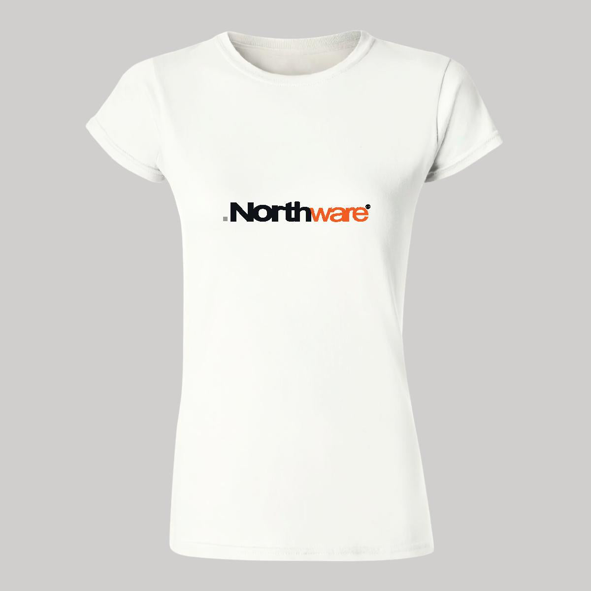 Playera Manga Corta Mujer Blanco Personalizable Logo